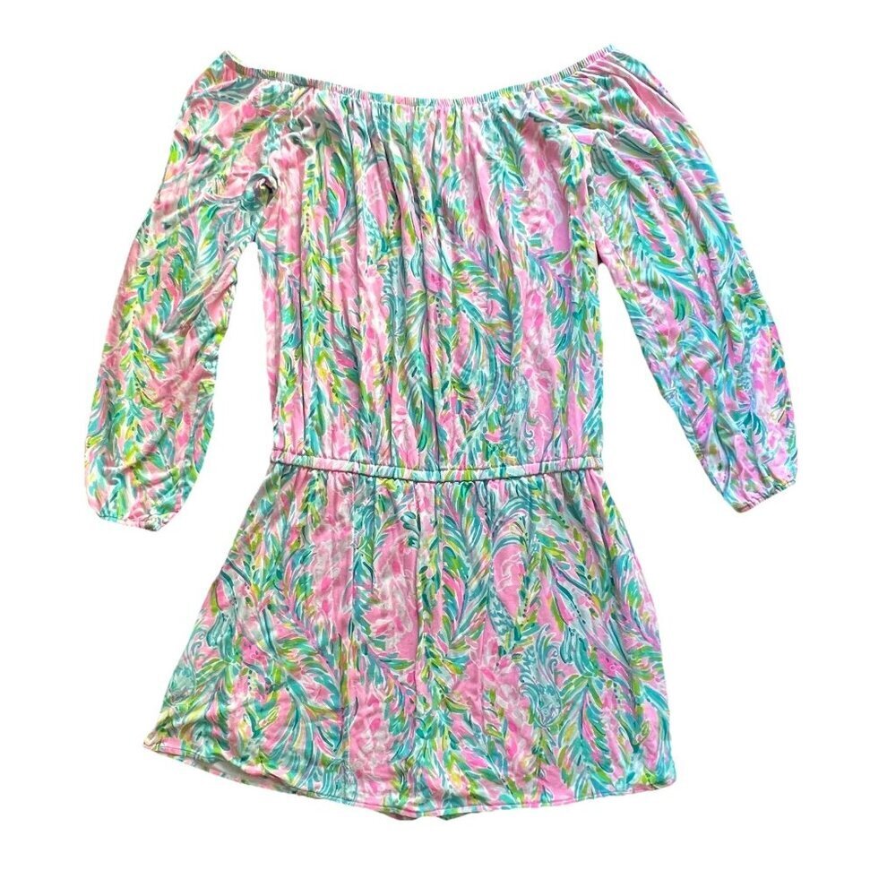 Lilly Pulitzer Women’s Lana Skort Romper Size Medium Unicorn of the Sea Beach - Picture 3 of 9